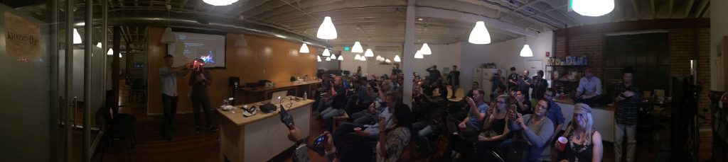 For the About page. Image showing a  meetup of the theta360.guide developer community