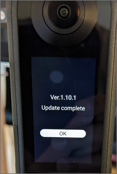 THETA X Firmware Upgrade to 1.10.1